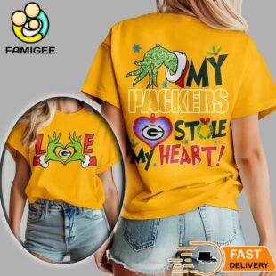 Green Bay Packers NFL Grinch Christmas All Over Print Shirt