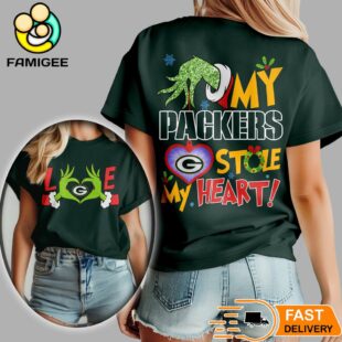 Green Bay Packers NFL Grinch Christmas All Over Print Shirt
