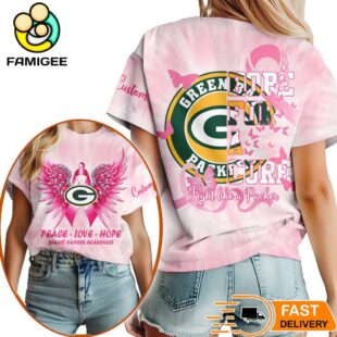 Green Bay Packers NFL Peace Love Hope Pink 3D Shirt