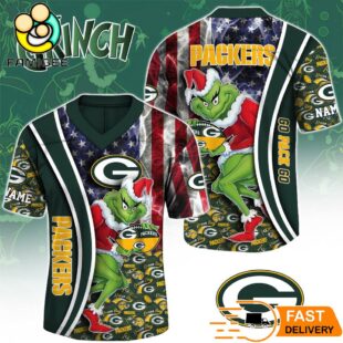 Green Bay Packers The Grinch Christmas 2025 Football Jersey