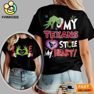 Houston Texans NFL Grinch Christmas All Over Print Shirt