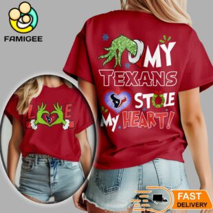 Houston Texans NFL Grinch Christmas All Over Print Shirt