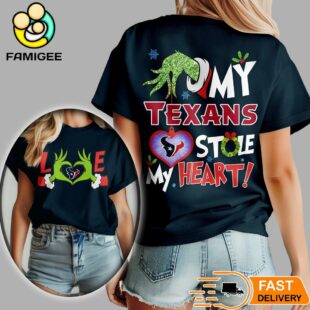Houston Texans NFL Grinch Christmas All Over Print Shirt