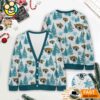 Jacksonville Jaguars NFL Christmas Tree Pattern Cardigan Sweater