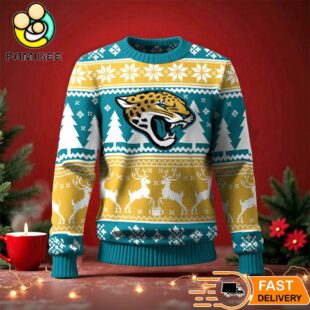 Jacksonville Jaguars Ugly Christmas Sweater For NFL Holiday Parties