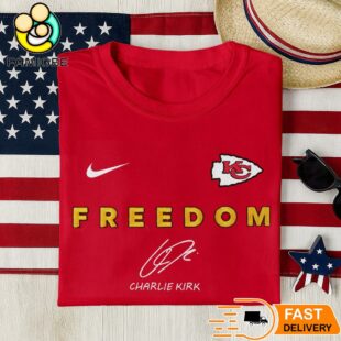 Kansas City Chiefs Freedom Charlie Kirk Embroidered Shirt