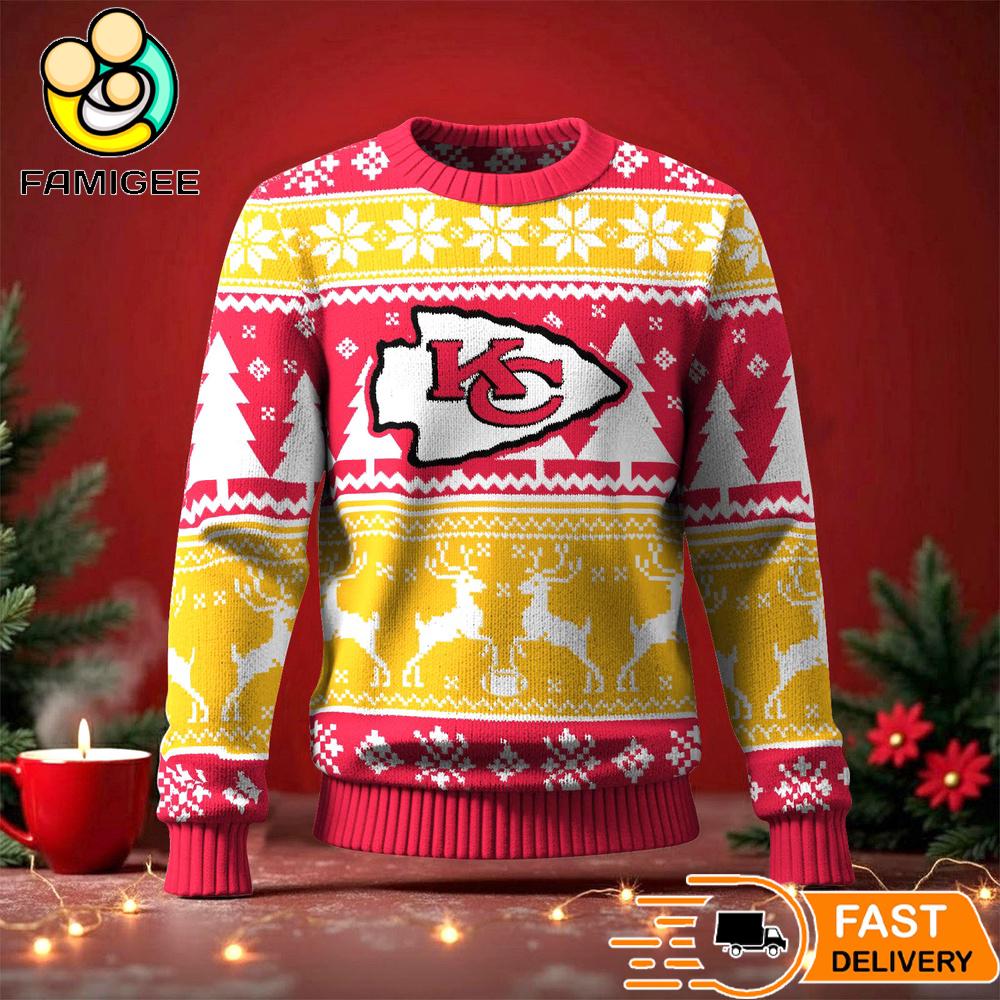 Kansas City Chiefs Ugly Christmas Sweater For NFL Holiday Parties Kansas City Chiefs Ugly Christmas Sweater For NFL Holiday Parties