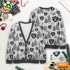 Las Vegas Raiders NFL Christmas Tree Pattern Cardigan Sweater