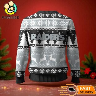 Las Vegas Raiders Ugly Christmas Sweater For NFL Holiday Parties