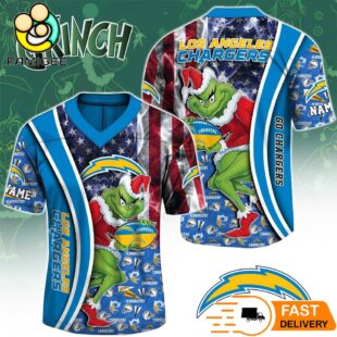 Los Angeles Chargers The Grinch Christmas 2025 Football Jersey