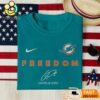 Miami Dolphins Freedom Charlie Kirk Embroidered Shirt