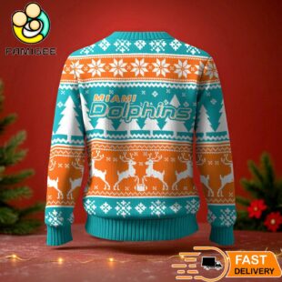 Miami Dolphins Ugly Christmas Sweater For NFL Holiday Parties