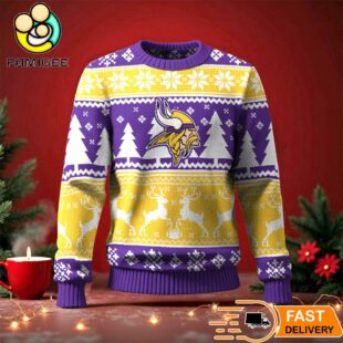 Minnesota Vikings Ugly Christmas Sweater For NFL Holiday Parties
