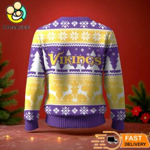 Minnesota Vikings Ugly Christmas Sweater For NFL Holiday Parties