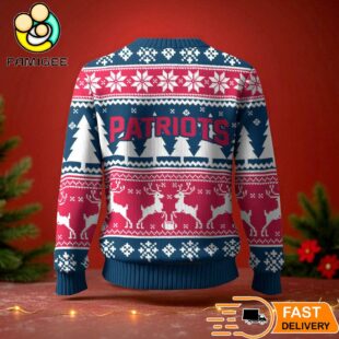 New England Patriots Ugly Christmas Sweater For NFL Holiday Parties