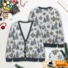 New Orleans Saints NFL Christmas Tree Pattern Cardigan Sweater