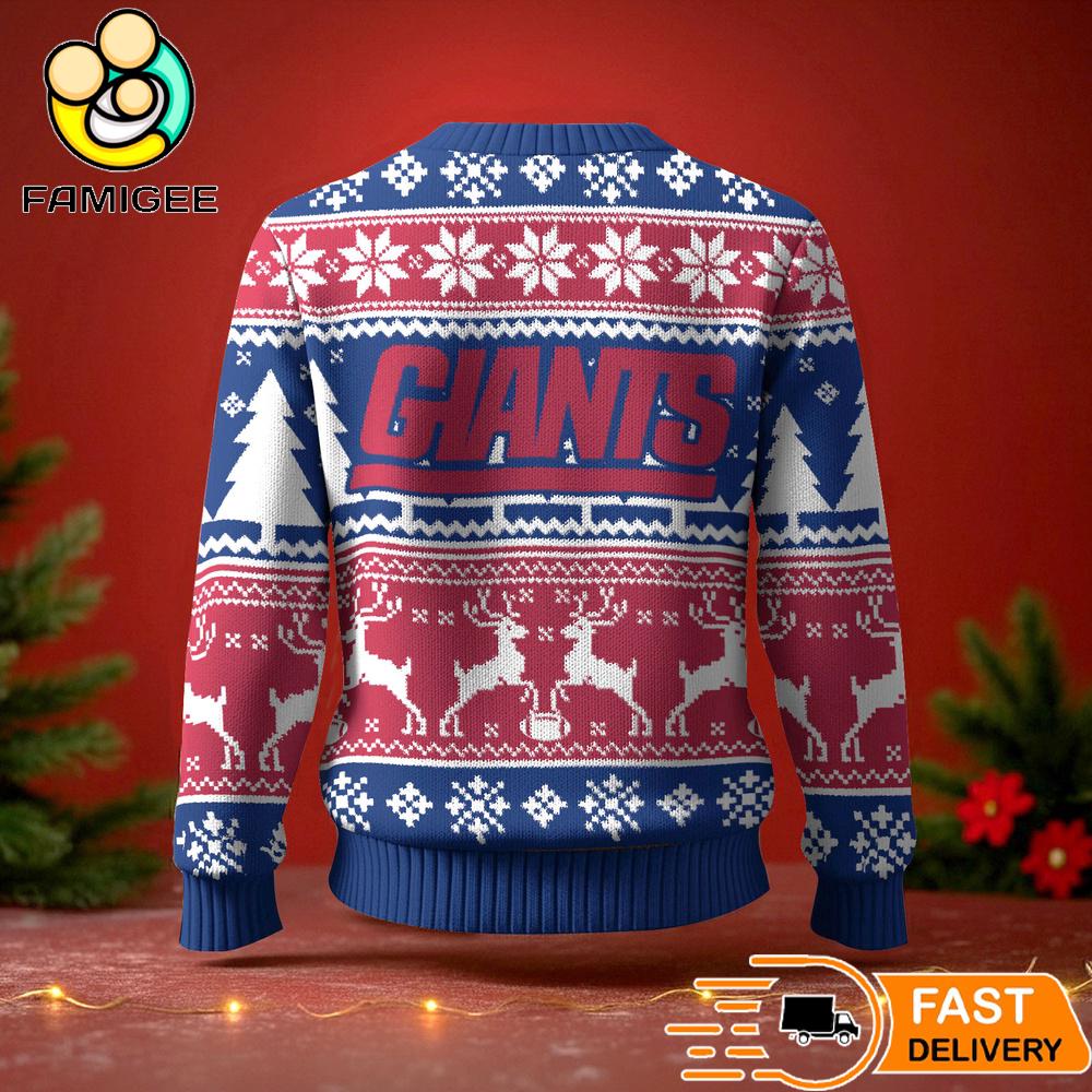 New York Giants Ugly Christmas Sweater For NFL Holiday Parties New York Giants Ugly Christmas Sweater For NFL Holiday Parties