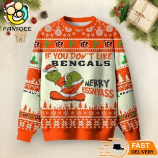 NFL Bengal Cincinnati Merry Kissmyass Ugly Sweater
