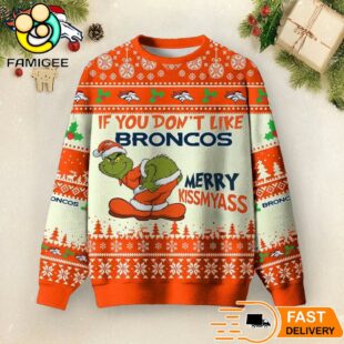 NFL Denver Broncos Merry Kissmyass Ugly Sweater