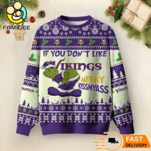 NFL Minnesota Vikings Merry Kissmyass Ugly Sweater