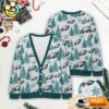 Philadelphia Eagles NFL Christmas Tree Pattern Cardigan Sweater