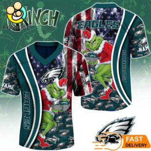 Philadelphia Eagles The Grinch Christmas 2025 Football Jersey