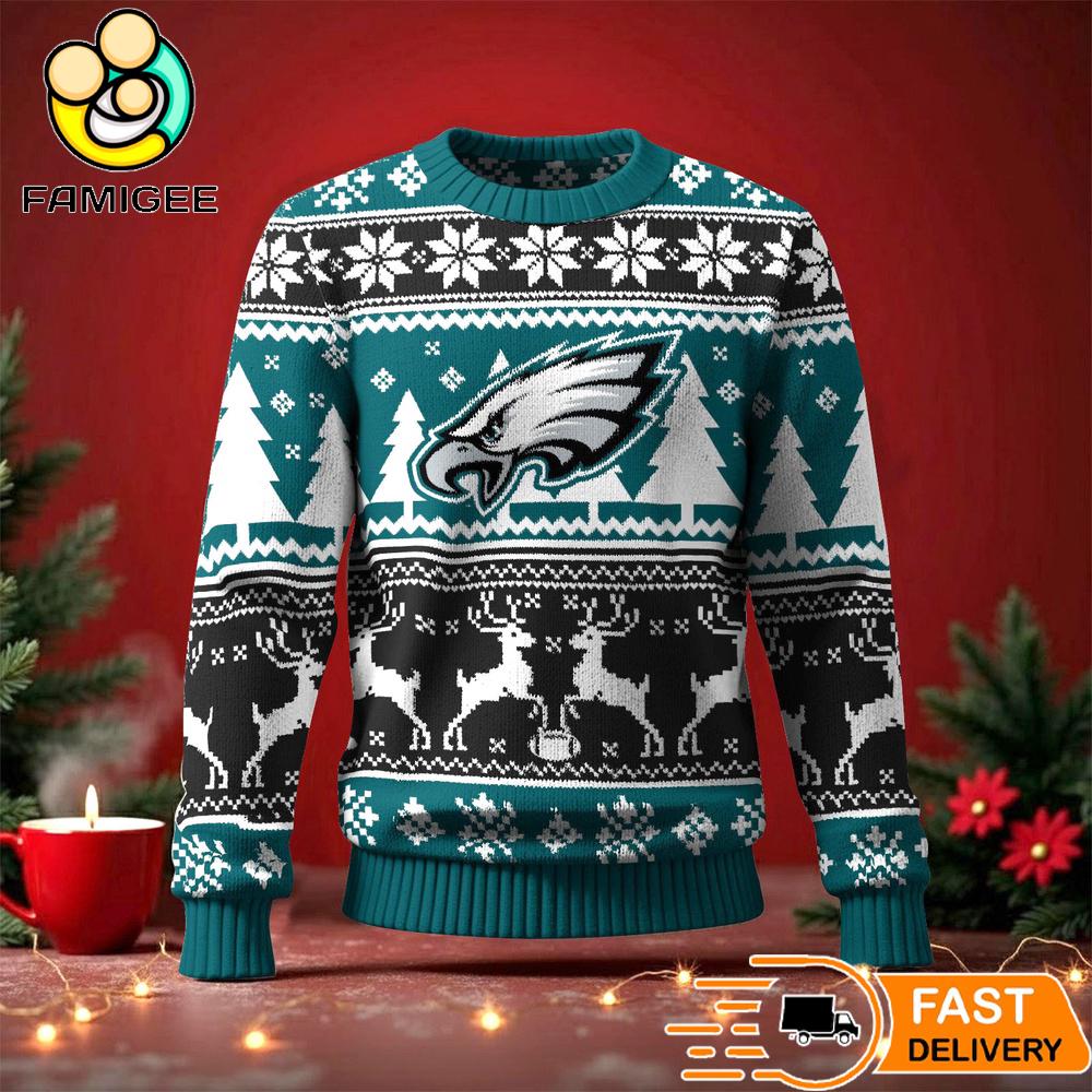 Philadelphia Eagles Ugly Christmas Sweater For NFL Holiday Parties Philadelphia Eagles Ugly Christmas Sweater For NFL Holiday Parties