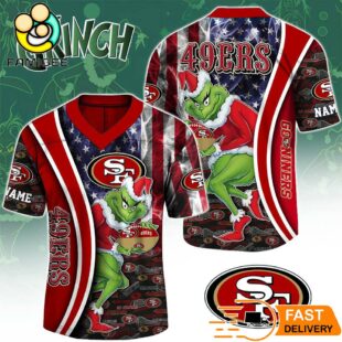 San Francisco 49ers The Grinch Christmas 2025 Football Jersey