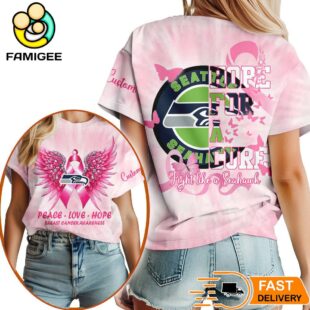 Seattle Seahawks NFL Peace Love Hope Pink 3D Shirt