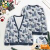 Tennessee Titans NFL Christmas Tree Pattern Cardigan Sweater
