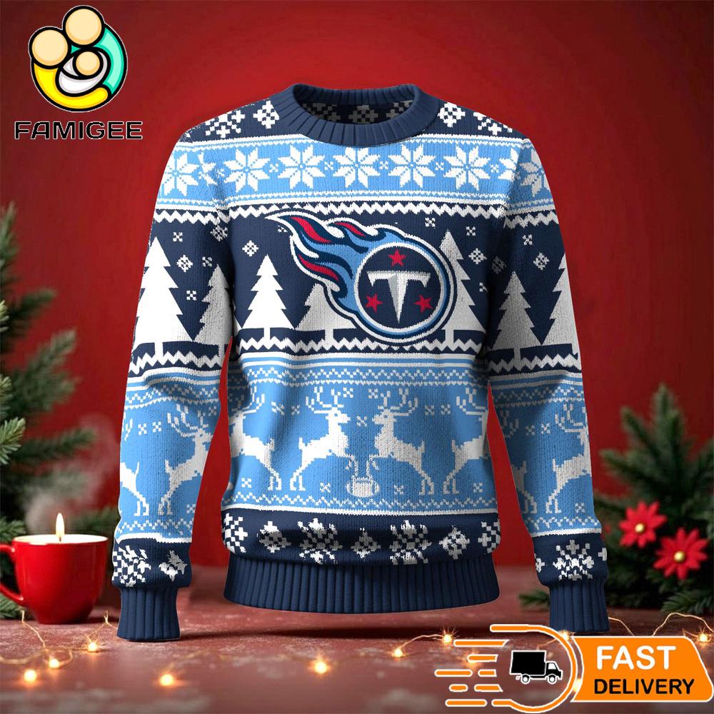 Tennessee Titans Ugly Christmas Sweater For NFL Holiday Parties Tennessee Titans Ugly Christmas Sweater For NFL Holiday Parties