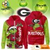 The Grinch Loves The Georgia Bulldogs Hoodie, Funny Christmas Football Gift