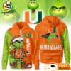 The Grinch Loves The Miami Hurricanes Hoodie, Funny Christmas Football Gift