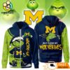 The Grinch Loves The Michigan Wolverines Hoodie, Funny Christmas Football Gift