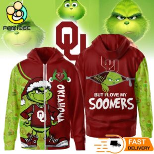 The Grinch Loves The Oklahoma Sooners Hoodie, Funny Christmas Football Gift