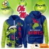 The Grinch Loves The Ole Miss Rebels Hoodie, Funny Christmas Football Gift