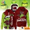 The Grinch Loves The South Carolina Gamecocks Hoodie, Funny Christmas Football Gift