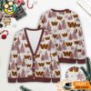 Washington Commanders NFL Christmas Tree Pattern Cardigan Sweater