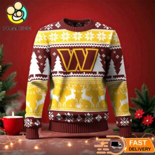 Washington Commanders Ugly Christmas Sweater For NFL Holiday Parties