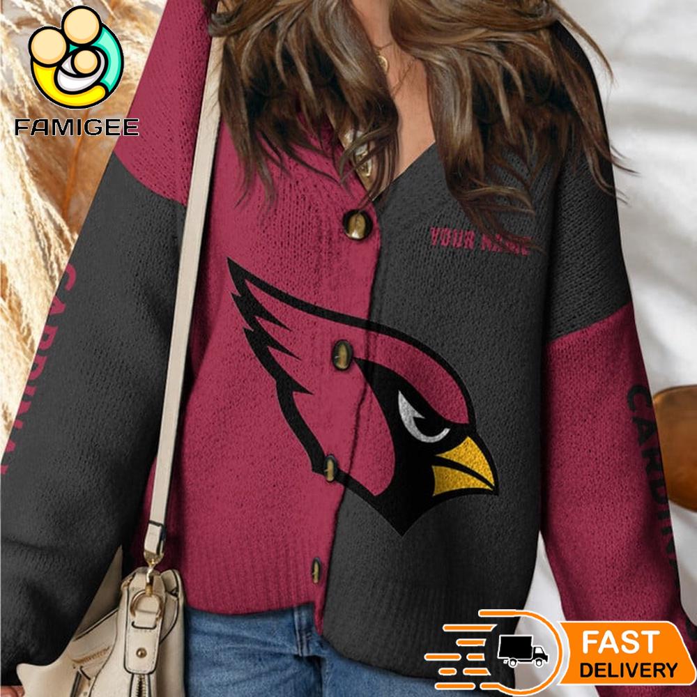 Arizona Cardinals NFL Womens Logo Cardigan Sweater Arizona Cardinals NFL Womens Logo Cardigan Sweater