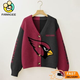 Arizona Cardinals NFL Womens Logo Cardigan Sweater