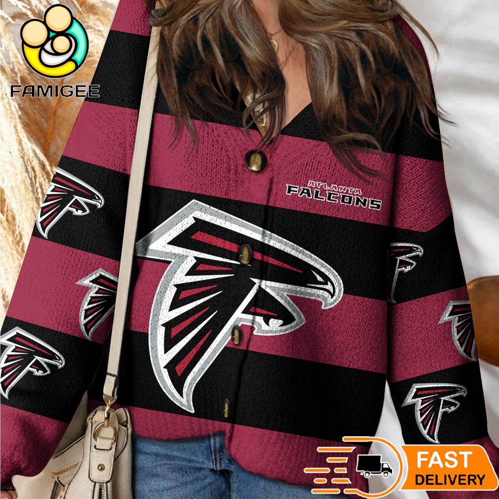 Atlanta Falcons NFL Game Day Vibes Cardigan Sweater Atlanta Falcons NFL Game Day Vibes Cardigan Sweater