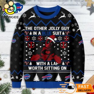 Buffalo Bills NFL Deadpool Ugly Christmas Sweater