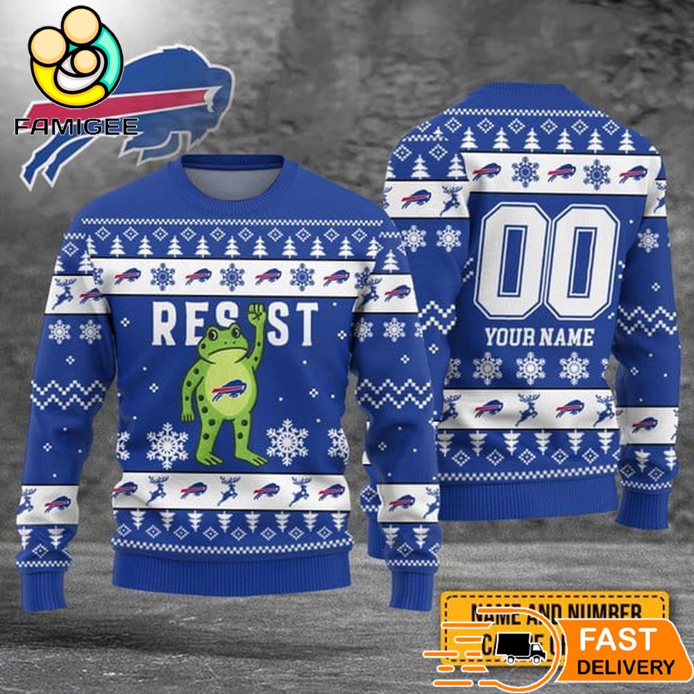 Buffalo Bills NFL Resist Frog Ugly Christmas Sweater Buffalo Bills NFL Resist Frog Ugly Christmas Sweater