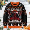 Chicago Bears NFL Deadpool Ugly Christmas Sweater 2 Chicago Bears NFL Deadpool Ugly Christmas Sweater