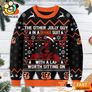 Cincinnati Bengals NFL Deadpool Ugly Christmas Sweater