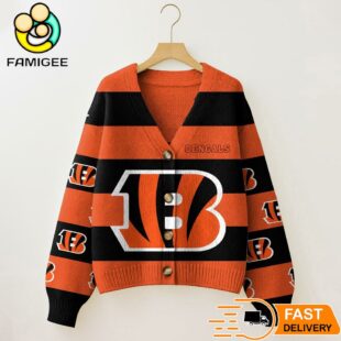 Cincinnati Bengals NFL Game Day Vibes Cardigan Sweater