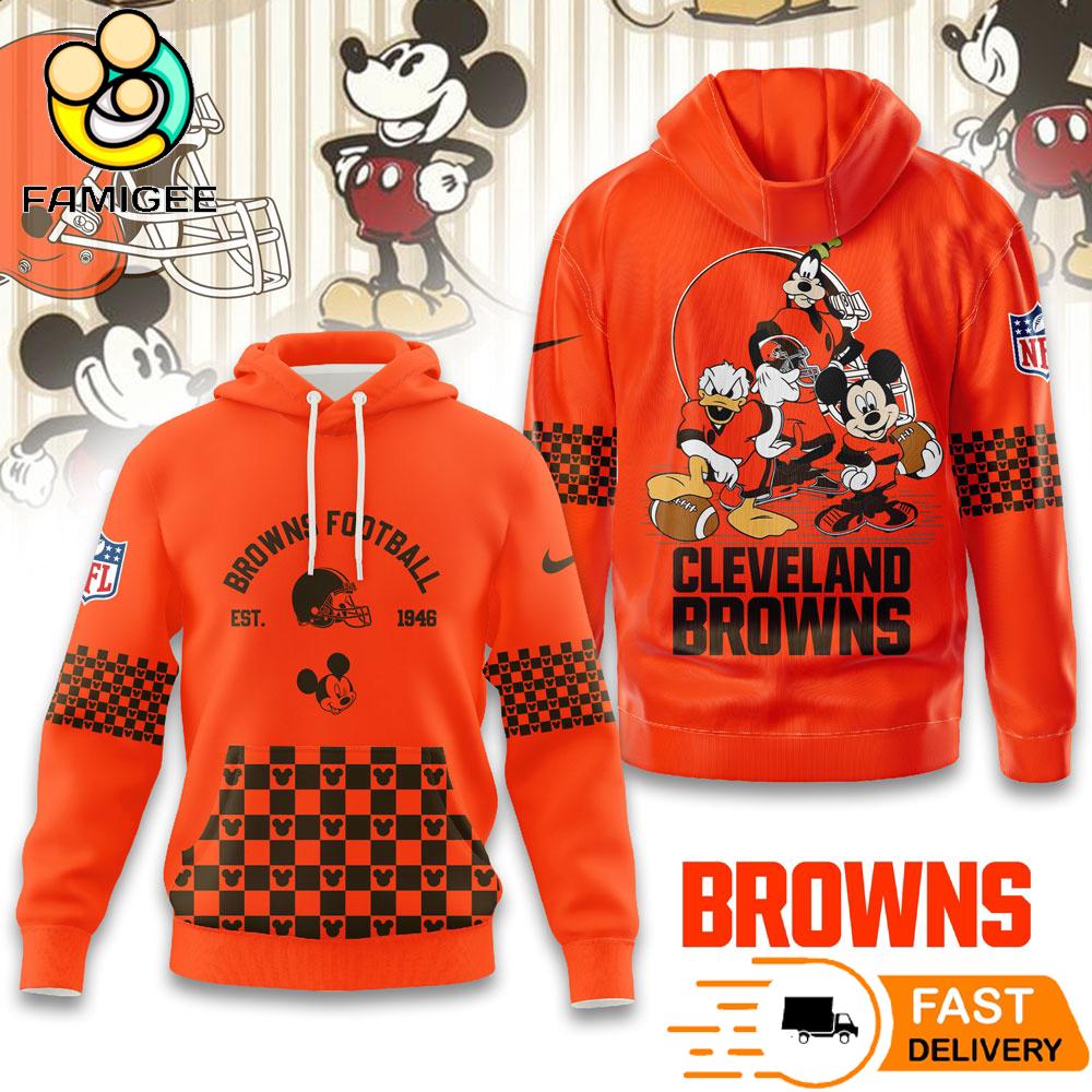 Cleveland Browns Football Disney's Best Friends Hoodie Cleveland Browns Football Disney's Best Friends Hoodie