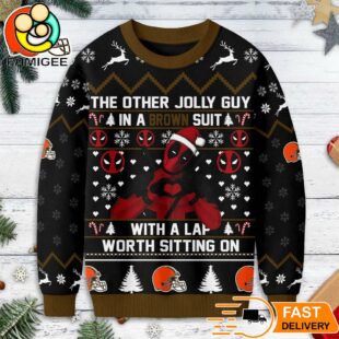 Cleveland Browns NFL Deadpool Ugly Christmas Sweater