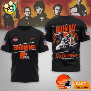 Cleveland Browns NFL Green Day Rock Crossover Shirt
